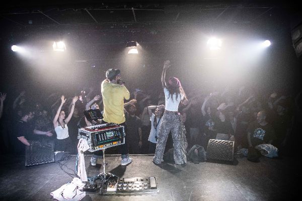 Dub FX, stage name of Benjamin Stanford, musician and Sahida Apsara, singer