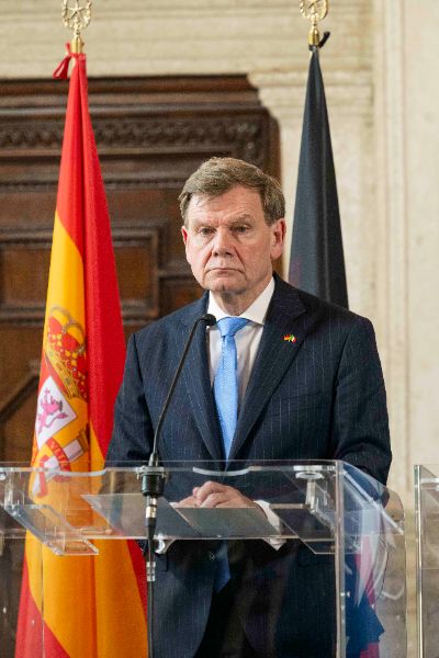 Johann Wadephul, Foreign Affairs Minister of Germany at the “Weimar Plus" Ministerial meeting hosted by the Italian Government at Villa Madama.