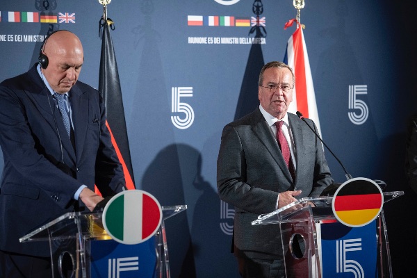 Guido Crosetto, Italian Minister of Defence and Boris Pistorius, German Minister of Defence