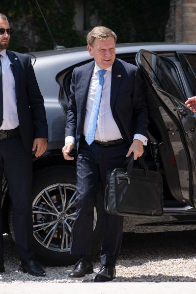 Johann Wadephul, Foreign Affairs Minister of Germany at the “Weimar Plus" Ministerial meeting hosted by the Italian Government at Villa Madama.