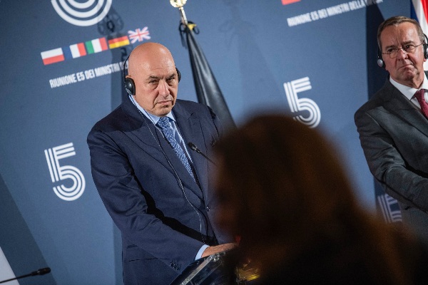 Guido Crosetto, Italian Minister of Defence and Boris Pistorius, German Minister of Defence