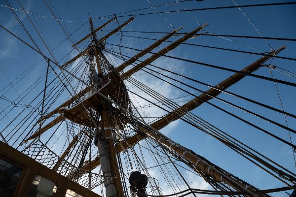 La Nave Amerigo Vespucci in porto a Civitavecchia, 28/5/2025