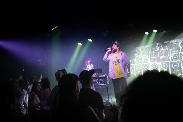 Dub FX, stage name of Benjamin Stanford, musician and Sahida Apsara, singer