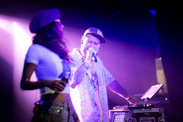 Dub FX, stage name of Benjamin Stanford, musician and Sahida Apsara, singer