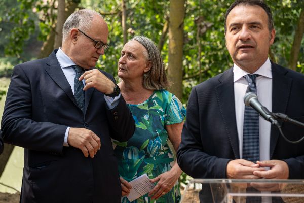 Roberto Gualtieri, Sindaco di Roma; Sabrina Alfonsi, Assessore Roma Capitale e Fabrizio Ghera, assessore Regione Lazio