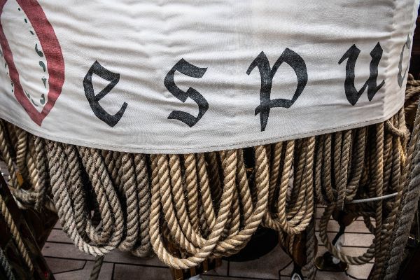 La Nave Amerigo Vespucci in porto a Civitavecchia, 28/5/2025