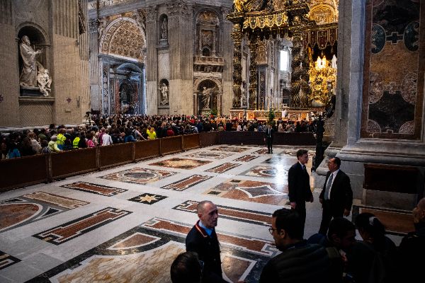 L’esposizione della salma di Papa Francesco il giorno prima del funerale, Città del Vaticano 25/4/2025