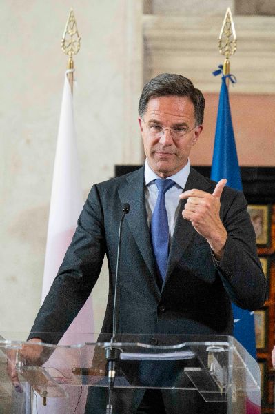 Mark Rutte, Secretary general of NATO at the “Weimar Plus" Ministerial meeting hosted by the Italian Government at Villa Madama.