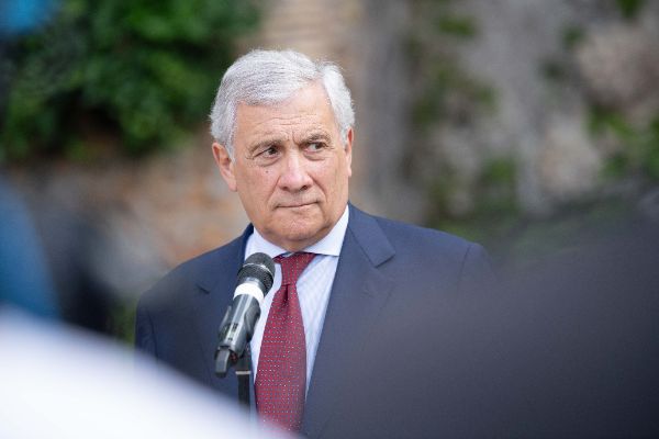 Antonio Tajani, Foreign Affairs Minister of Italy at the “Weimar Plus" Ministerial meeting hosted by the Italian Government at Villa Madama.