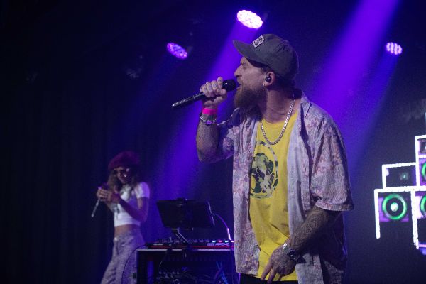 Dub FX, stage name of Benjamin Stanford, musician and Sahida Apsara, singer