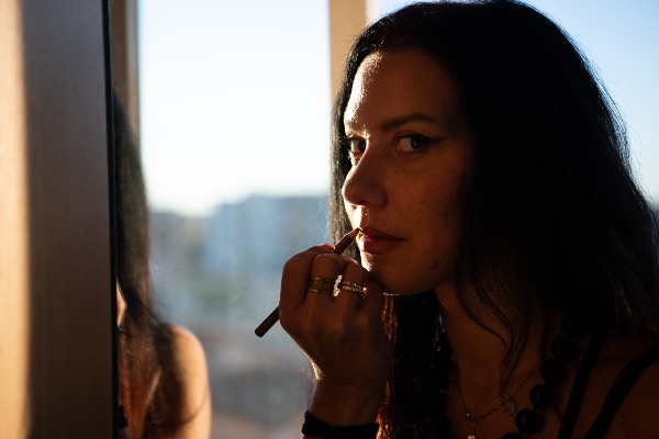 Francesca Romana "Strega" Mancino, modella, attrice, artista, tarologa, medium.