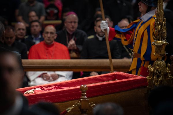 The display of the body of Pope Francis