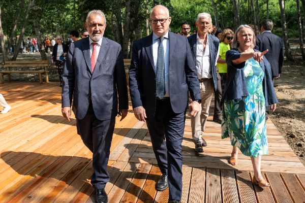 Francesco Rocca, Presidente della Regione Lazio; Roberto Gualtieri, Sindaco di Roma e Sabrina Alfonsi, Assessore Roma Capitale