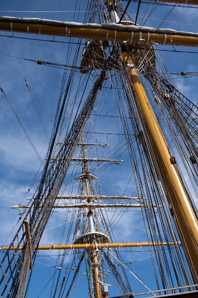 La Nave Amerigo Vespucci in porto a Civitavecchia, 28/5/2025