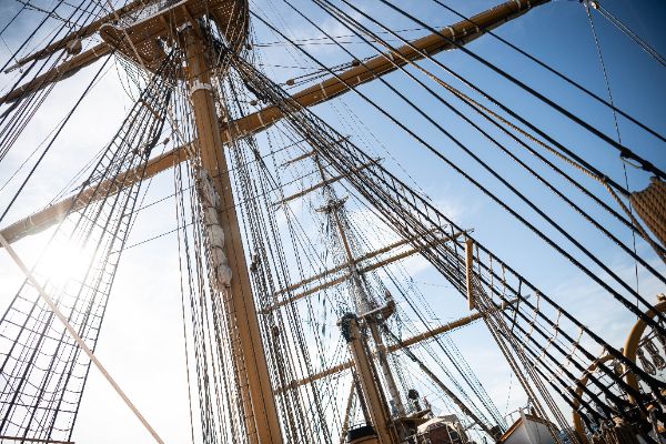 La Nave Amerigo Vespucci in porto a Civitavecchia, 28/5/2025