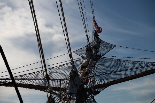 La Nave Amerigo Vespucci in porto a Civitavecchia, 28/5/2025
