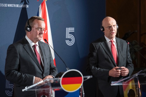 Boris Pistorius, German Minister of Defence and John Healey, British Defence Secretary