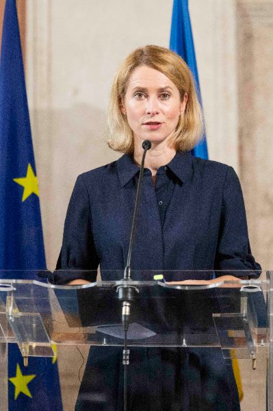 Kaja Kallas, Vice-President of the European Commission at the “Weimar Plus" Ministerial meeting hosted by the Italian Government at Villa Madama.