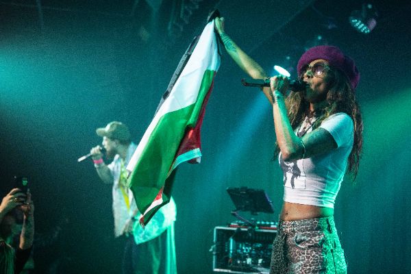 Dub FX, stage name of Benjamin Stanford, musician and Sahida Apsara, singer