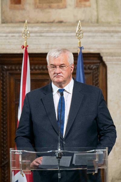 Andrij Sybiha, Foreign Affairs Minister of Ukraine at the “Weimar Plus" Ministerial meeting hosted by the Italian Government at Villa Madama.