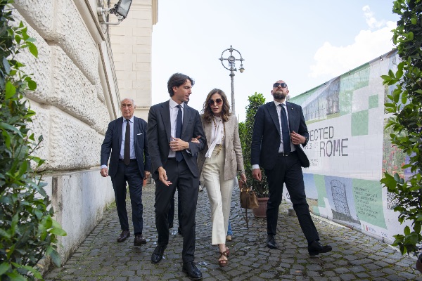 Alessandro Onorato, assessore di Roma Capitale; Daniela Santanchè, Ministra del turismo