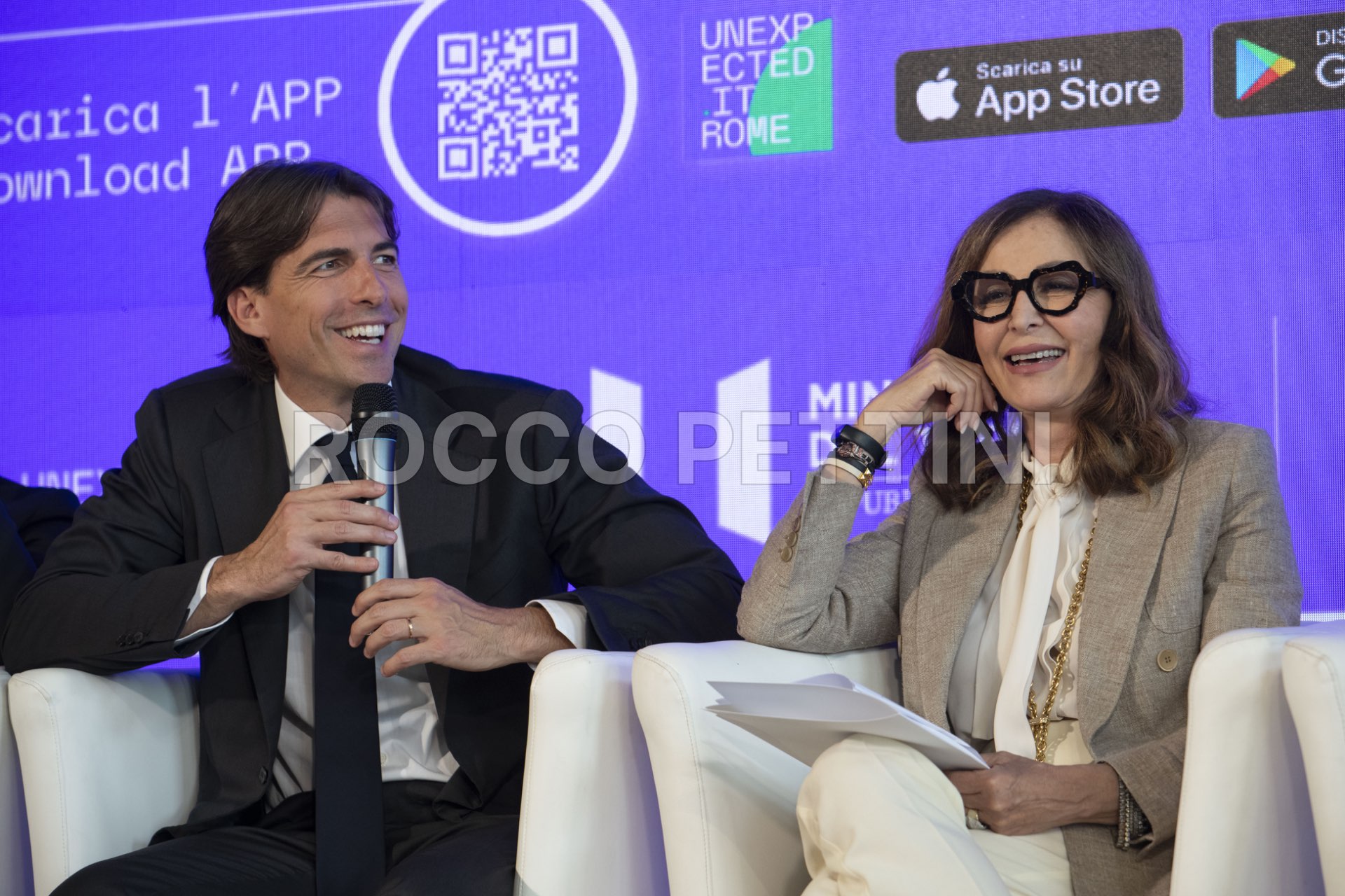 Alessandro Onorato, assessore di Roma Capitale; Daniela Santanchè, Ministra del turismo