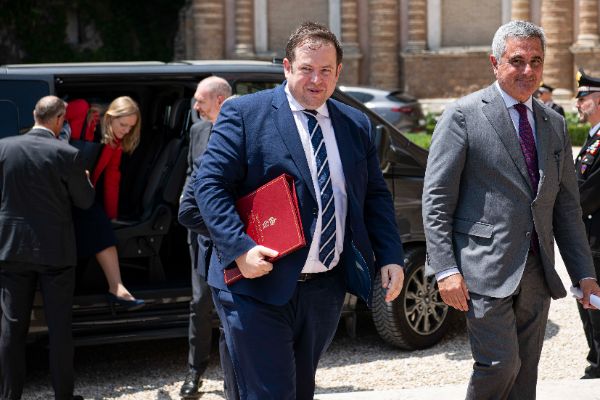 Stephen Doughty, Minister of State of the United Kingdom for Europe and North America at the “Weimar Plus" Ministerial meeting hosted by the Italian Government at Villa Madama.