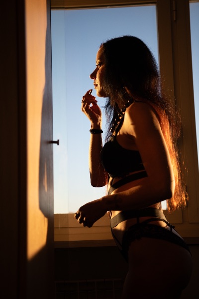 Francesca Romana "Strega" Mancino, modella, attrice, artista, tarologa, medium.