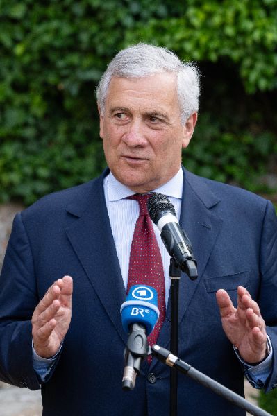 Antonio Tajani, Foreign Affairs Minister of Italy at the “Weimar Plus" Ministerial meeting hosted by the Italian Government at Villa Madama.
