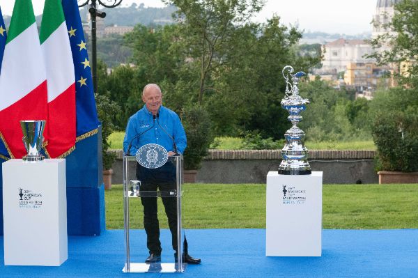Rome, Italy MAY 26 2025: Grant Dalton, CEO of the America’s Cup and of ETNZ Emirates Team New Zealand at the press event for the Naples 38th America’s Cup