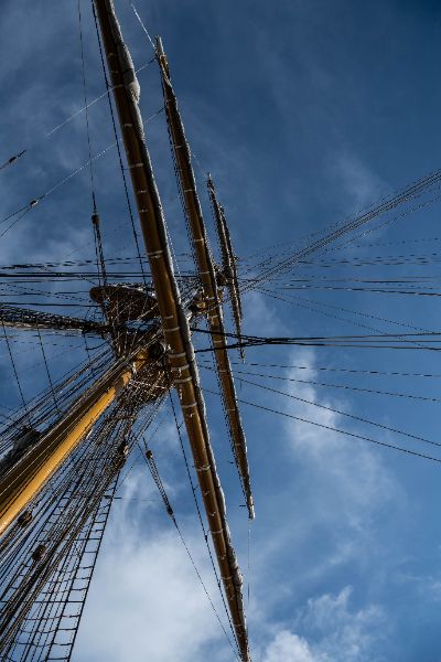 La Nave Amerigo Vespucci in porto a Civitavecchia, 28/5/2025