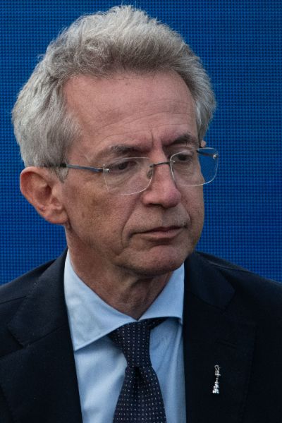 Gaetano Manfredi, Mayor of Naples at the press event for the Naples 38th America’s Cup