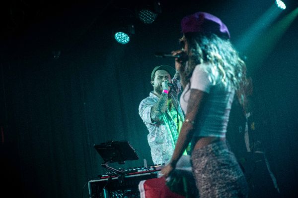 Dub FX, stage name of Benjamin Stanford, musician and Sahida Apsara, singer