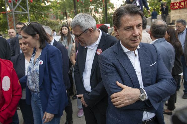 Elly Schlein, Maurizio Landini e Giuseppe Conte