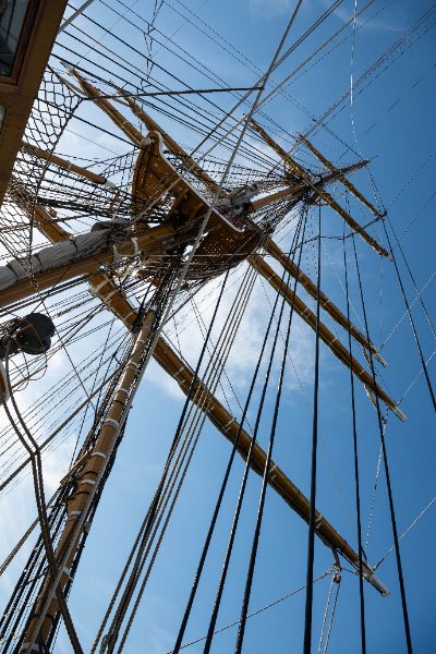 La Nave Amerigo Vespucci in porto a Civitavecchia, 28/5/2025