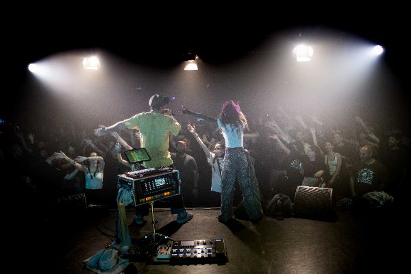 Dub FX, stage name of Benjamin Stanford, musician and Sahida Apsara, singer