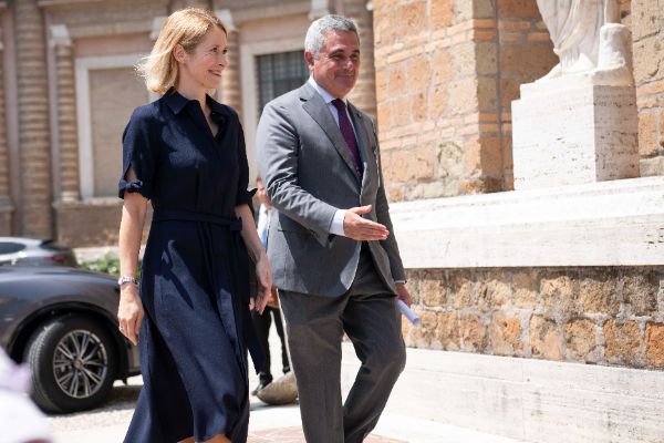 Kaja Kallas, Vice-President of the European Commission at the “Weimar Plus" Ministerial meeting hosted by the Italian Government at Villa Madama.