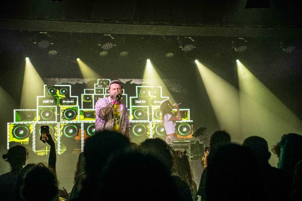 Dub FX, stage name of Benjamin Stanford, musician and Sahida Apsara, singer