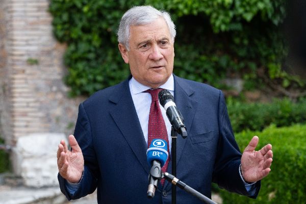 Antonio Tajani, Foreign Affairs Minister of Italy at the “Weimar Plus" Ministerial meeting hosted by the Italian Government at Villa Madama.