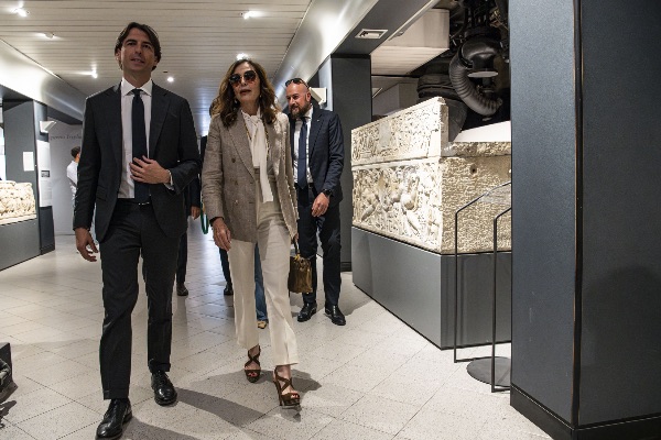 Alessandro Onorato, assessore di Roma Capitale; Daniela Santanchè, Ministra del turismo