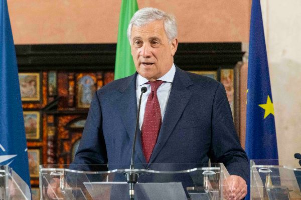 Antonio Tajani, Foreign Affairs Minister of Italy at the “Weimar Plus" Ministerial meeting hosted by the Italian Government at Villa Madama.