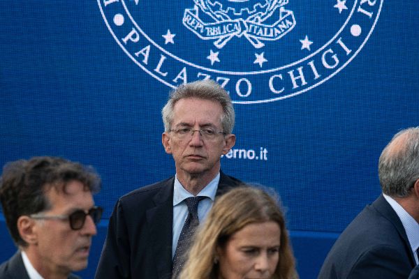 Gaetano Manfredi, Mayor of Naples at the press event for the Naples 38th America’s Cup